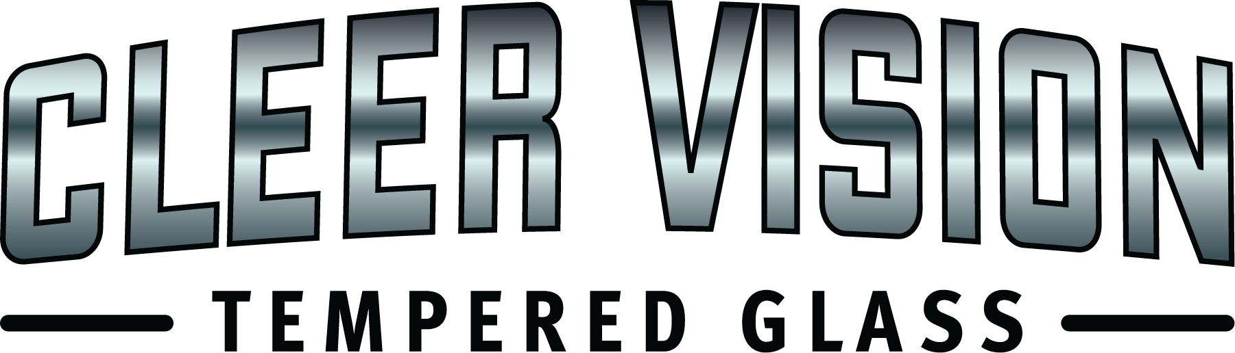 Cleer Vision Tempered Glass Logo
