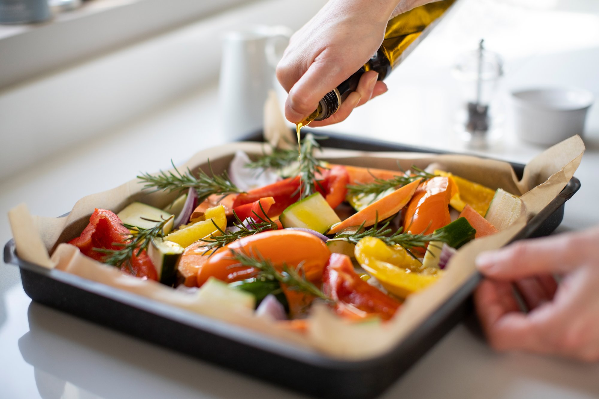 Homemade meal in an RV kitchen